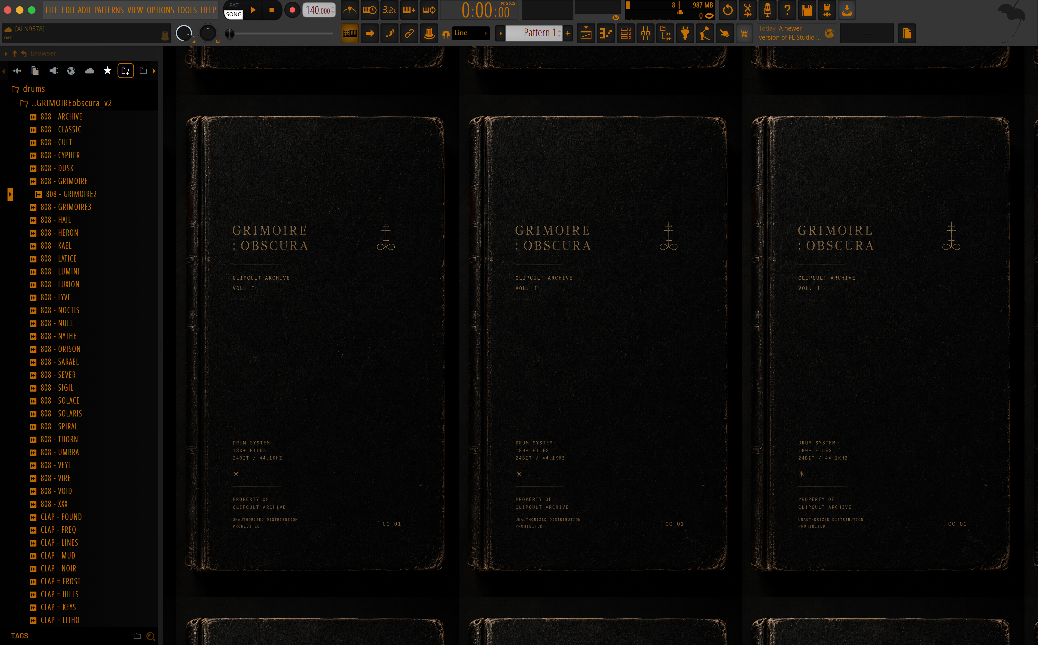 grimoire⌱OBSCURA//drumsystem